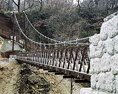 栃木県塩原市　七つ岩吊橋